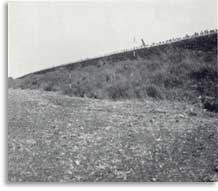 The straight line of West Wansdyke on Odd Down, 1956.