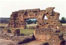 The 'Old Work' at Wroxeter, site of a major refurbishment and building in the post-Roman period.