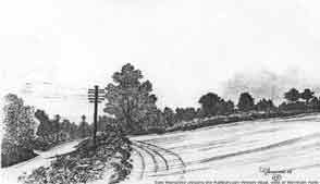 East Wansdyke crossing the Marlborough-Pewsey road, 1926