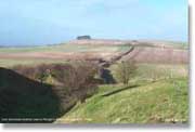 East Wansdyke, looking west to Morgan's Hill, across Shepherds' Shore